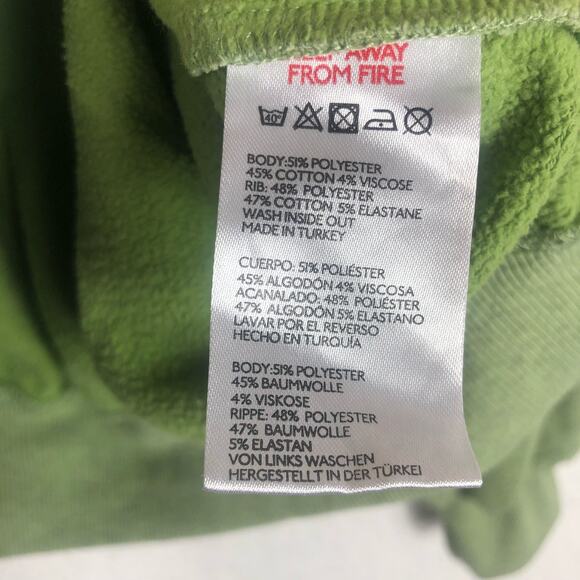 Urban Outfitters Michigan Patch Crewneck Sweatshirt Small Green Pullover Cozy - Picture 6 of 12